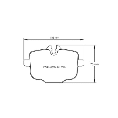 Pagid Racing RSL29 Rear Brake Pads For BMW G8X M Vehicles (G87 M2, G80 M3 & G82 M4)