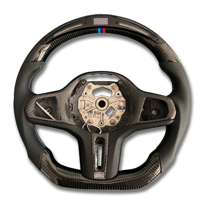 Pre-Made LED Carbon Fiber Steering Wheel for G Chassis BMW 2 / 3 / 4 / 7 / 8 Series M2 / M3 / M4 / M8 / X2 / X4 / X4M Limited-Time Offer! $300 OFF Steering Wheels!