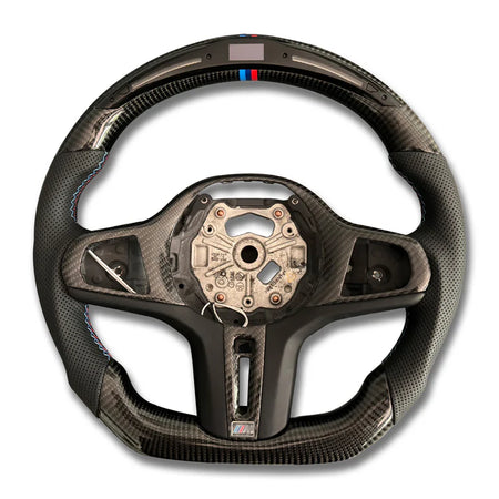Pre-Made LED Carbon Fiber Steering Wheel for G Chassis BMW 2 / 3 / 4 / 7 / 8 Series M2 / M3 / M4 / M8 / X2 / X4 / X4M Limited-Time Offer! $300 OFF Steering Wheels!