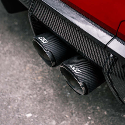 R44 BMW M3/M4 Race Cat Back Exhaust System In Titanium With Carbon Tips (G80/G81/G82/G83)