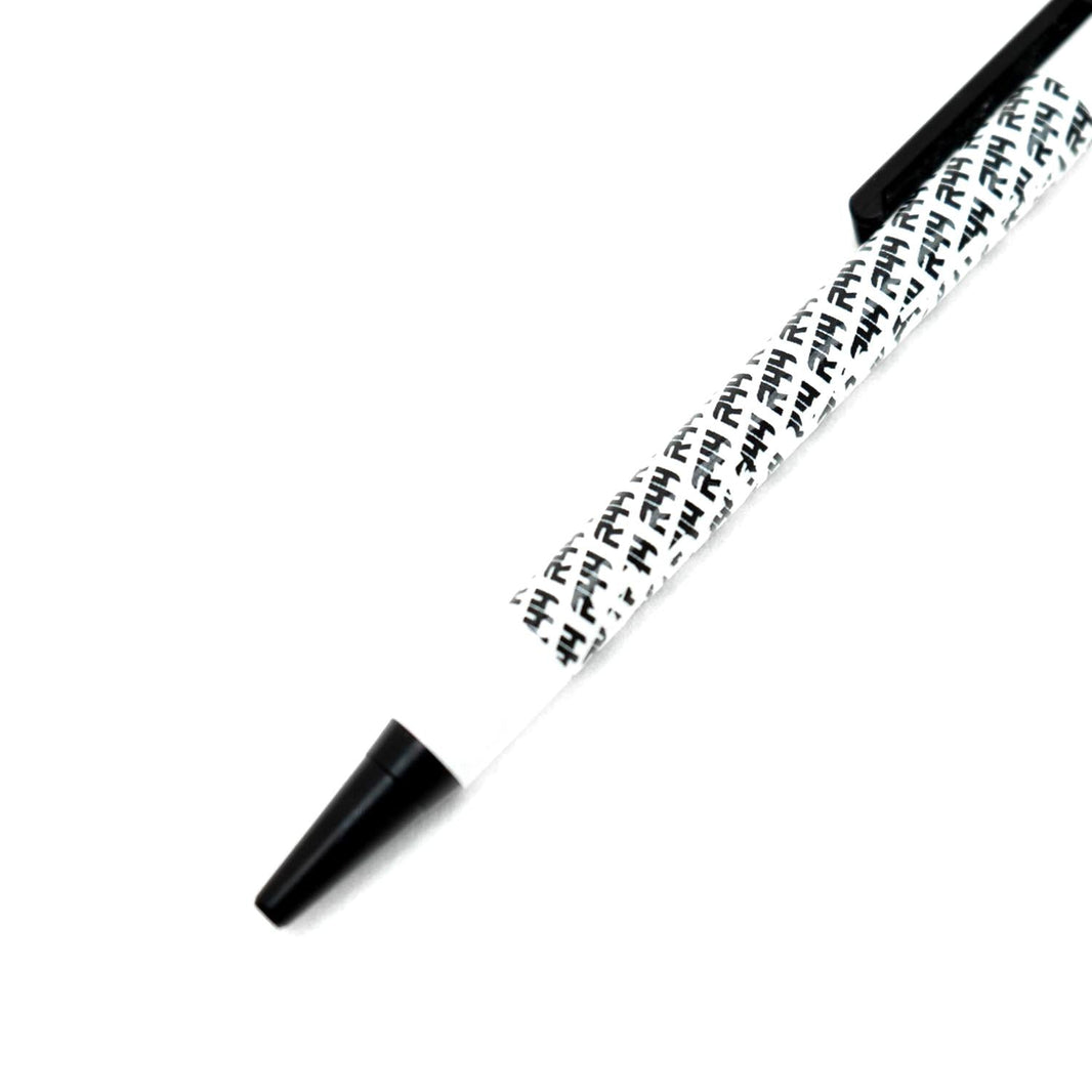 R44 Ballpoint Pen with Performance Design in Gloss White and Blue Ink