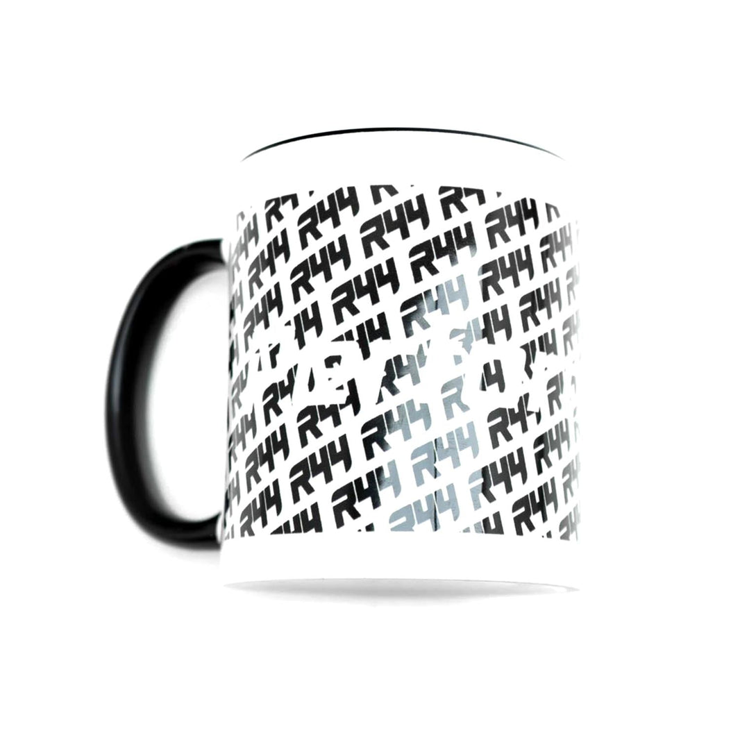 R44 Ceramic Mug with Performance Design in Gloss White