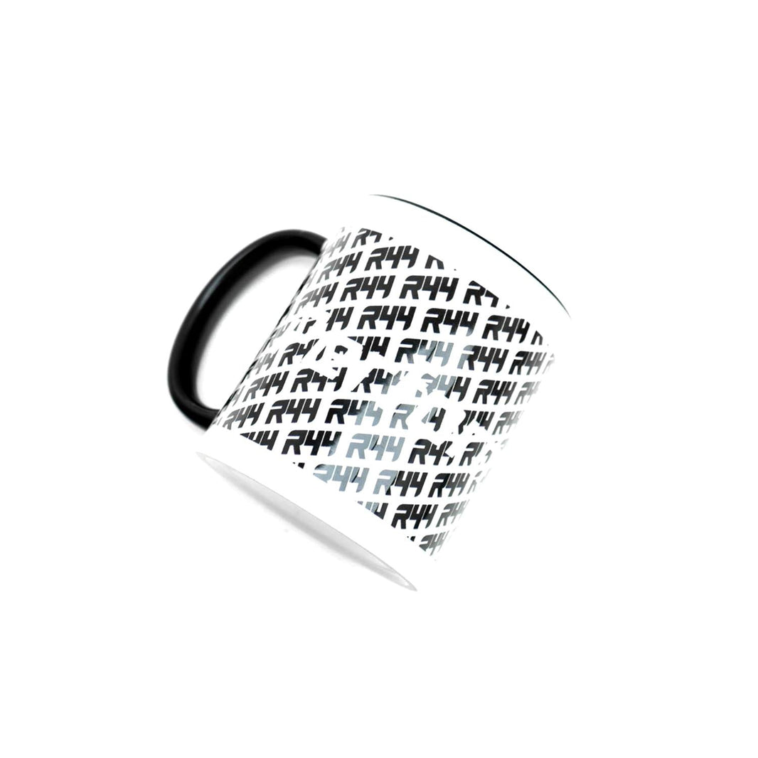 R44 Ceramic Mug with Performance Design in Gloss White