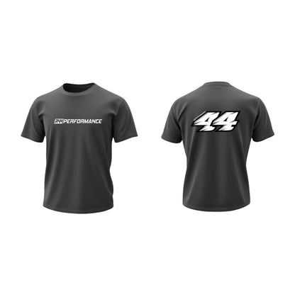 R44 Performance Classic Racing Tee In Grey