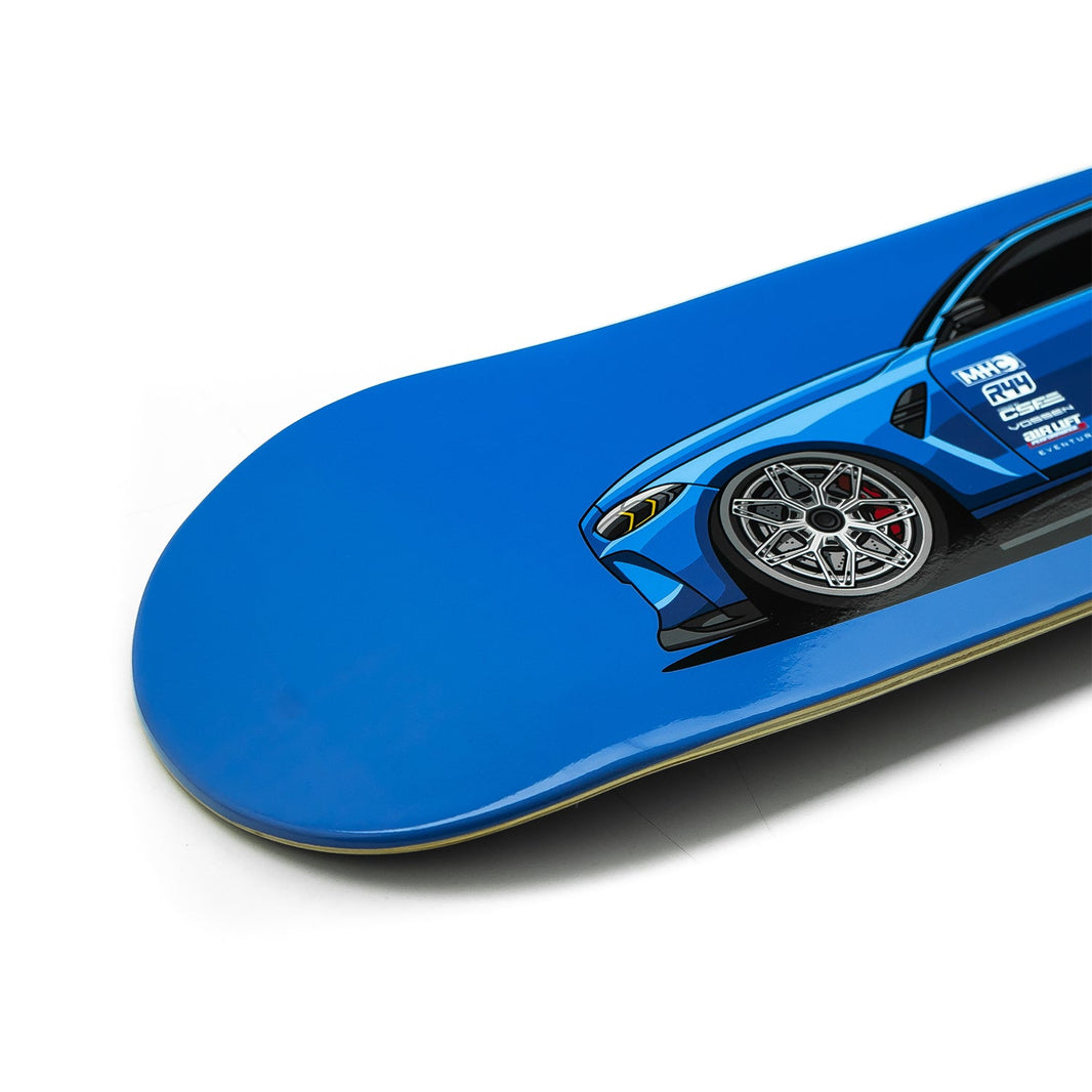 R44 Performance Skateboard Deck - BMW G81 M3 Touring Build (Blue)