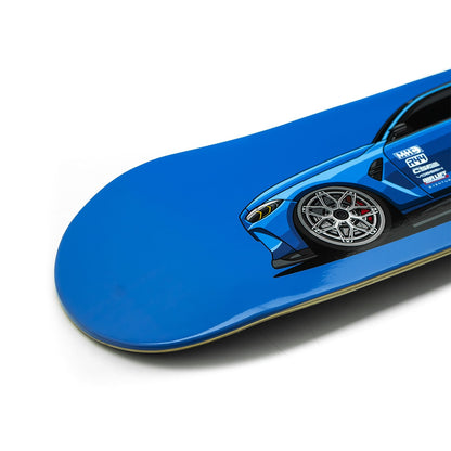 R44 Performance Skateboard Deck - BMW G81 M3 Touring Build (Blue)