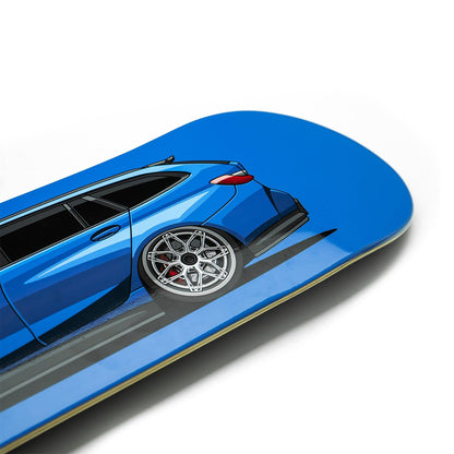 R44 Performance Skateboard Deck - BMW G81 M3 Touring Build (Blue)