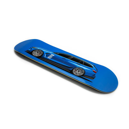 R44 Performance Skateboard Deck - BMW G81 M3 Touring Build (Blue)