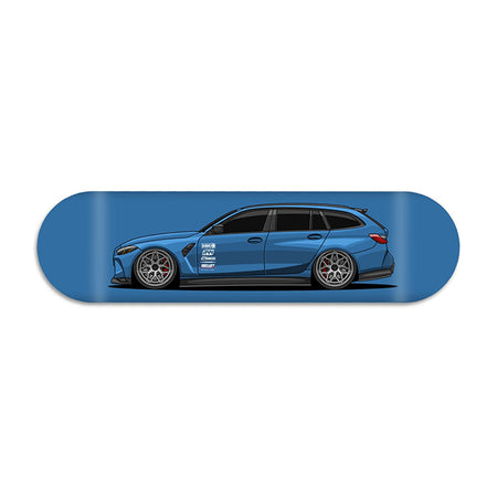 R44 Performance Skateboard Deck - BMW G81 M3 Touring Build (Blue)