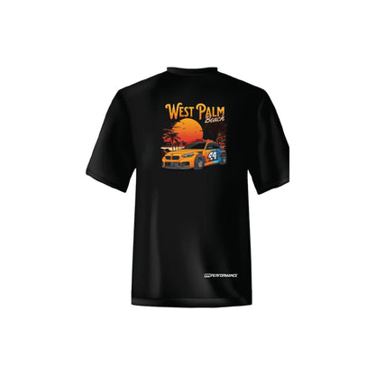 R44 Performance West Palm Beach Tee In Black