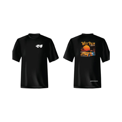 R44 Performance West Palm Beach Tee In Black
