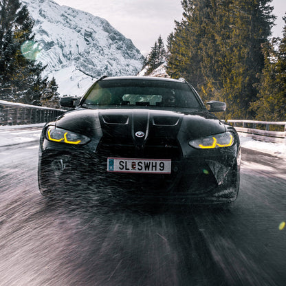 R44 BMW CSL Yellow Daytime Running Lights LED Module Set For BMW G80/G81 M3 & G82/G83 M4