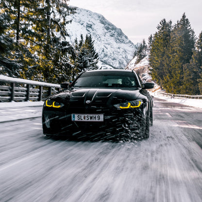 R44 BMW CSL Yellow Daytime Running Lights LED Module Set For BMW G80/G81 M3 & G82/G83 M4