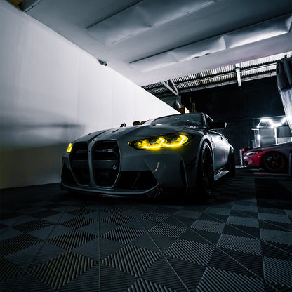 R44 BMW CSL Yellow Daytime Running Lights LED Module Set For BMW G80/G81 M3 & G82/G83 M4