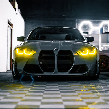 R44 BMW CSL Yellow Daytime Running Lights LED Module Set For BMW G80/G81 M3 & G82/G83 M4