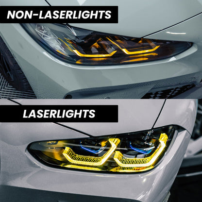 R44 BMW CSL Yellow Daytime Running Lights LED Module Set For BMW G80/G81 M3 & G82/G83 M4