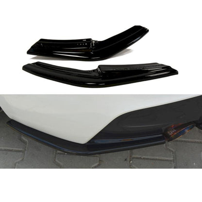 Rear Side Splitters BMW 1 F20/F21 M-Power (Preface) In Gloss Black