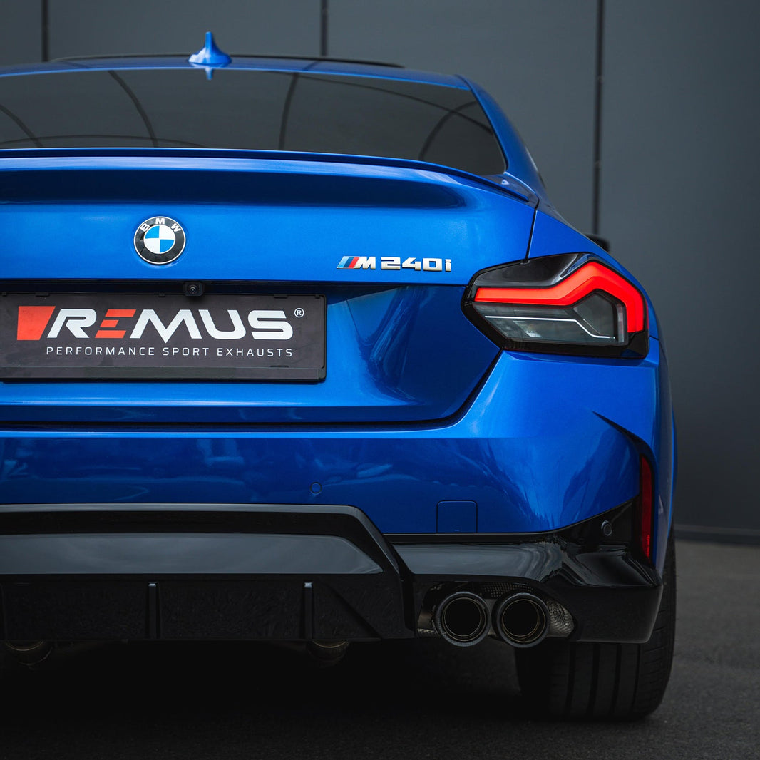 Remus BMW M240i RACING Cat Back Exhaust System In Stainless Steel (G42 2021+)