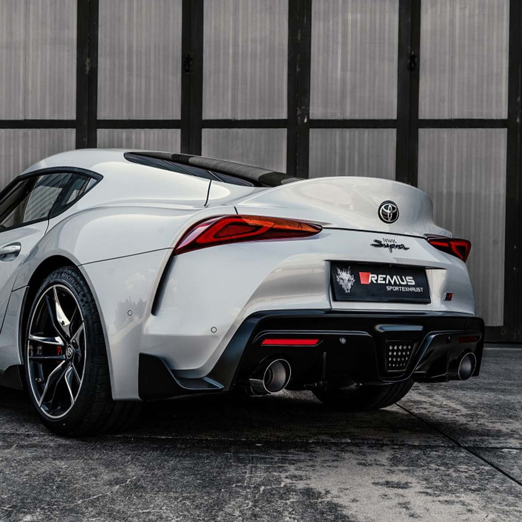 Remus Toyota Supra A90 MK5 Axle Back Exhaust System with Black / Chrome Tips