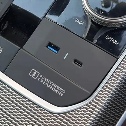 USB Center Console Charger Insert For BMW G Chassis G20 / G22 / G30 / G42 / G60 / G80 / G82 / G87 / F90 / G01 / G02 / G03 / G05 / G06