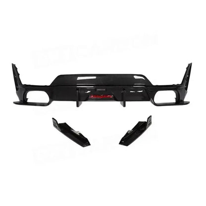 Dry Carbon Fiber or ABS Plastic LED Rear Diffuser for BMW G20 LCI M Sport 2023+
