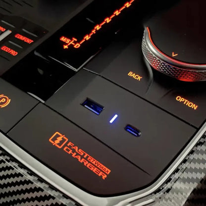 USB Center Console Charger Insert For BMW G Chassis G20 / G22 / G30 / G42 / G60 / G80 / G82 / G87 / F90 / G01 / G02 / G03 / G05 / G06