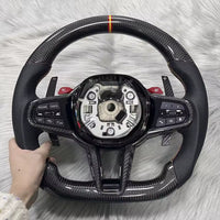Aftermarket steering wheel fits any BMW with any button configuration, with or without heating and driver assist. BMW CS M4 G01 G02 G05 G06 G07 G30 G31 G32 G82 G42 G14 G20 G21 G80 G81 G22 G23 G26 X1 X3 X4 X5 X6 X3M X4M X5M X6M M3 M4 M5 M8 F90 F91 F92 F93