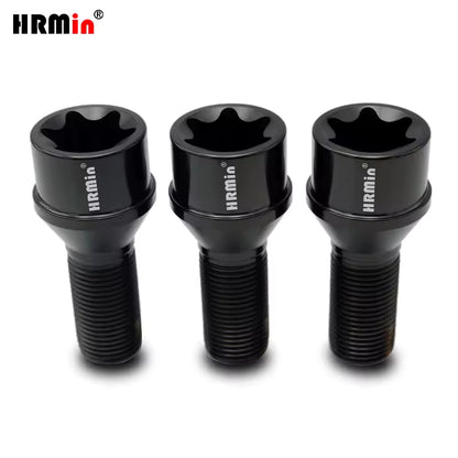 HRMin Gr5 titanium wheel bolt M14x1.25x28-45mm screws Torx cone seat for BMW Mini Toyota SUPRA etc