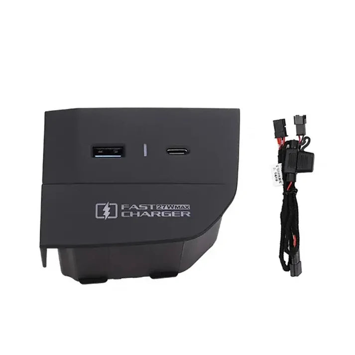 USB Center Console Charger Insert For BMW G Chassis G20 / G22 / G30 / G42 / G60 / G80 / G82 / G87 / F90 / G01 / G02 / G03 / G05 / G06