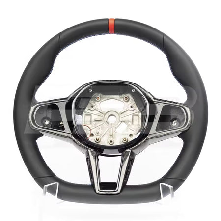 Aftermarket steering wheel fits any BMW with any button configuration, with or without heating and driver assist. BMW CS M4 G01 G02 G05 G06 G07 G30 G31 G32 G82 G42 G14 G20 G21 G80 G81 G22 G23 G26 X1 X3 X4 X5 X6 X3M X4M X5M X6M M3 M4 M5 M8 F90 F91 F92 F93