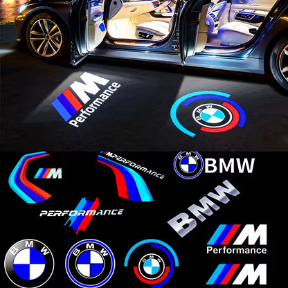 2Pc LED Car Door Welcome puddle. BMW CS M4 G01 G02 G05 G06 G07 G30 G31 G32 G82 G42 G14 G20 G21 G80 G81 G22 G23 G26 X1 X3 X4 X5 X6 X3M X4M X5M X6M M3 M4 M5 M8 F90 F91 F92 F93