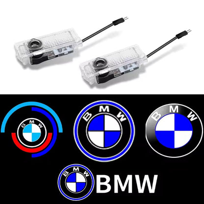 2Pc LED Car Door Welcome puddle. BMW CS M4 G01 G02 G05 G06 G07 G30 G31 G32 G82 G42 G14 G20 G21 G80 G81 G22 G23 G26 X1 X3 X4 X5 X6 X3M X4M X5M X6M M3 M4 M5 M8 F90 F91 F92 F93