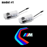 2Pc LED Car Door Welcome puddle. BMW CS M4 G01 G02 G05 G06 G07 G30 G31 G32 G82 G42 G14 G20 G21 G80 G81 G22 G23 G26 X1 X3 X4 X5 X6 X3M X4M X5M X6M M3 M4 M5 M8 F90 F91 F92 F93