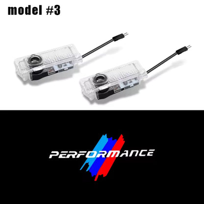 2Pc LED Car Door Welcome puddle. BMW CS M4 G01 G02 G05 G06 G07 G30 G31 G32 G82 G42 G14 G20 G21 G80 G81 G22 G23 G26 X1 X3 X4 X5 X6 X3M X4M X5M X6M M3 M4 M5 M8 F90 F91 F92 F93