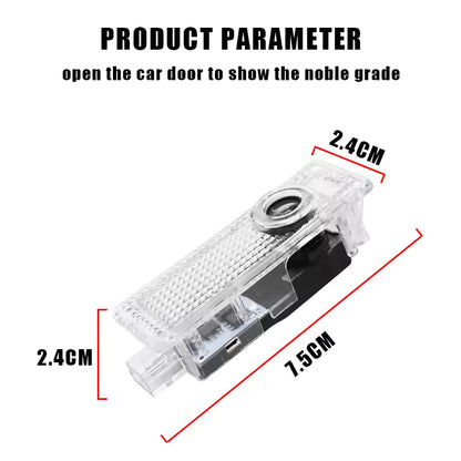 2Pc LED Car Door Welcome puddle. BMW CS M4 G01 G02 G05 G06 G07 G30 G31 G32 G82 G42 G14 G20 G21 G80 G81 G22 G23 G26 X1 X3 X4 X5 X6 X3M X4M X5M X6M M3 M4 M5 M8 F90 F91 F92 F93