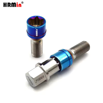 HRMin Gr5 titanium wheel bolt M14x1.25x28-45mm screws Torx cone seat for BMW Mini Toyota SUPRA etc