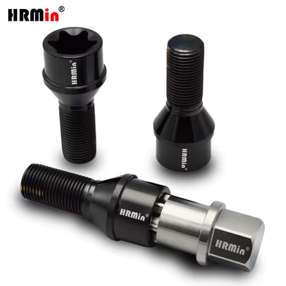 HRMin Gr5 titanium wheel bolt M14x1.25x28-45mm screws Torx cone seat for BMW Mini Toyota SUPRA etc