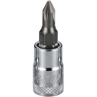 BOXO 1/4" Phillips Bit Sockets - Sizes PH0 to PH3