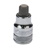 BOXO 3/8" Super Stubby Hex Bit Sockets - Sizes H4 to H12