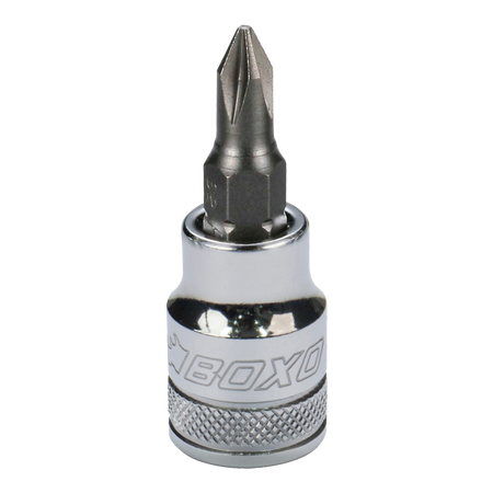 BOXO 3/8" Phillips Bit Sockets - Sizes PH1 to PH3)