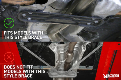 Scorpion Exhaust Exhaust Tunnel Brace For BMW M135i/M140i F20/F21, M235i/M240i F22/F23, 330d/335d/335i/340i F30/F31, 430d/435d/435i/440i F32/F33/F36