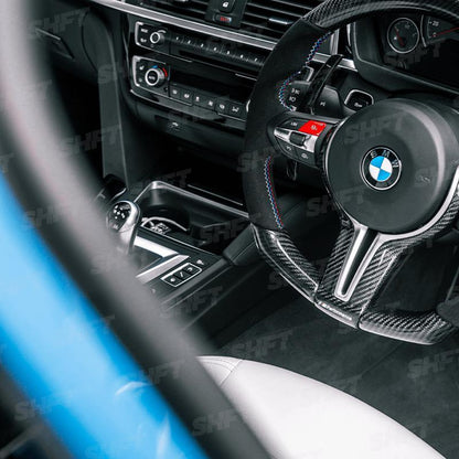SHFT BMW F Series Automatic Paddle Shifters In Gloss/Matte Carbon Fibre