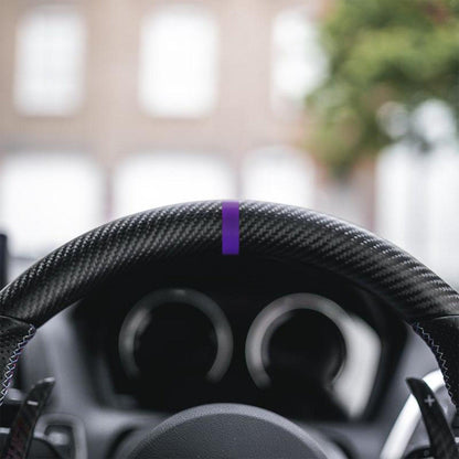 SHFT BMW F Series Flat Bottom Steering Wheel In Matte Carbon & Perforated Leather