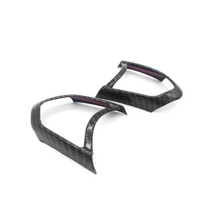 SHFT BMW F Series Steering Wheel Button Trim In Gloss Carbon Fibre Look