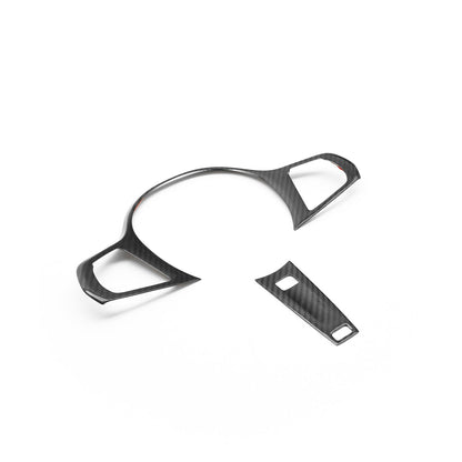 SHFT BMW G Series Steering Wheel Trim Cover In Gloss Carbon Fibre
