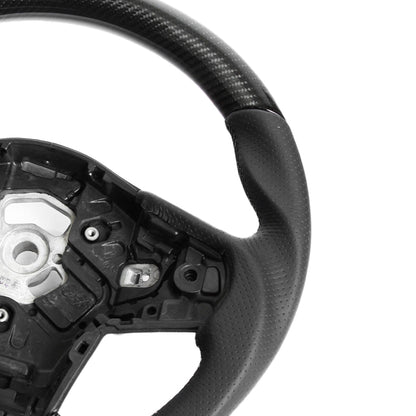 SHFT Toyota Supra Steering Wheel In Gloss Carbon Fibre & Leather (A90)
