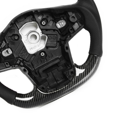 SHFT Toyota Supra Steering Wheel In Gloss Carbon Fibre & Leather (A90)