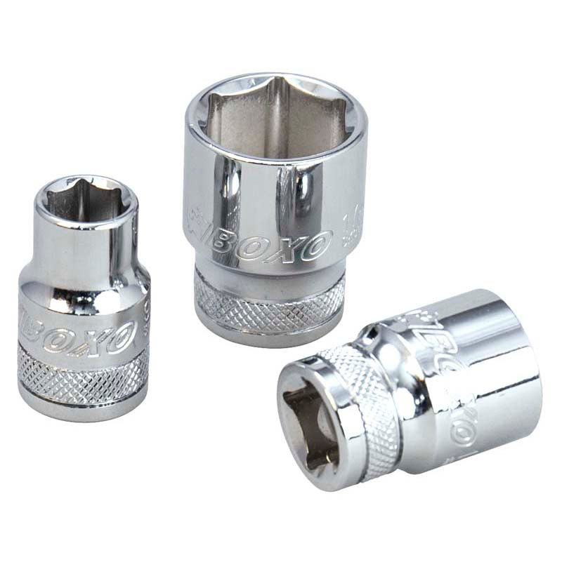 BOXO 1/4" 6PT Socket - Sizes 4mm to 14mm