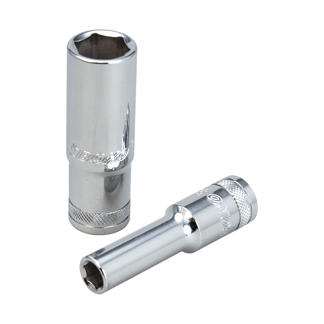 BOXO 3/8" 6PT Deep Socket - Sizes 7mm to 21mm