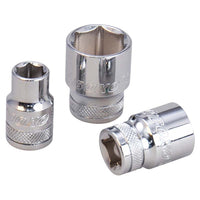 BOXO 3/8" 6PT Socket - Sizes 7mm to 21mm